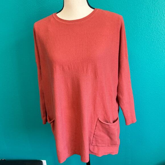 Staccato Super Soft Lightweight Orange Sweater Women's Small Medium - Picture 7 of 10
